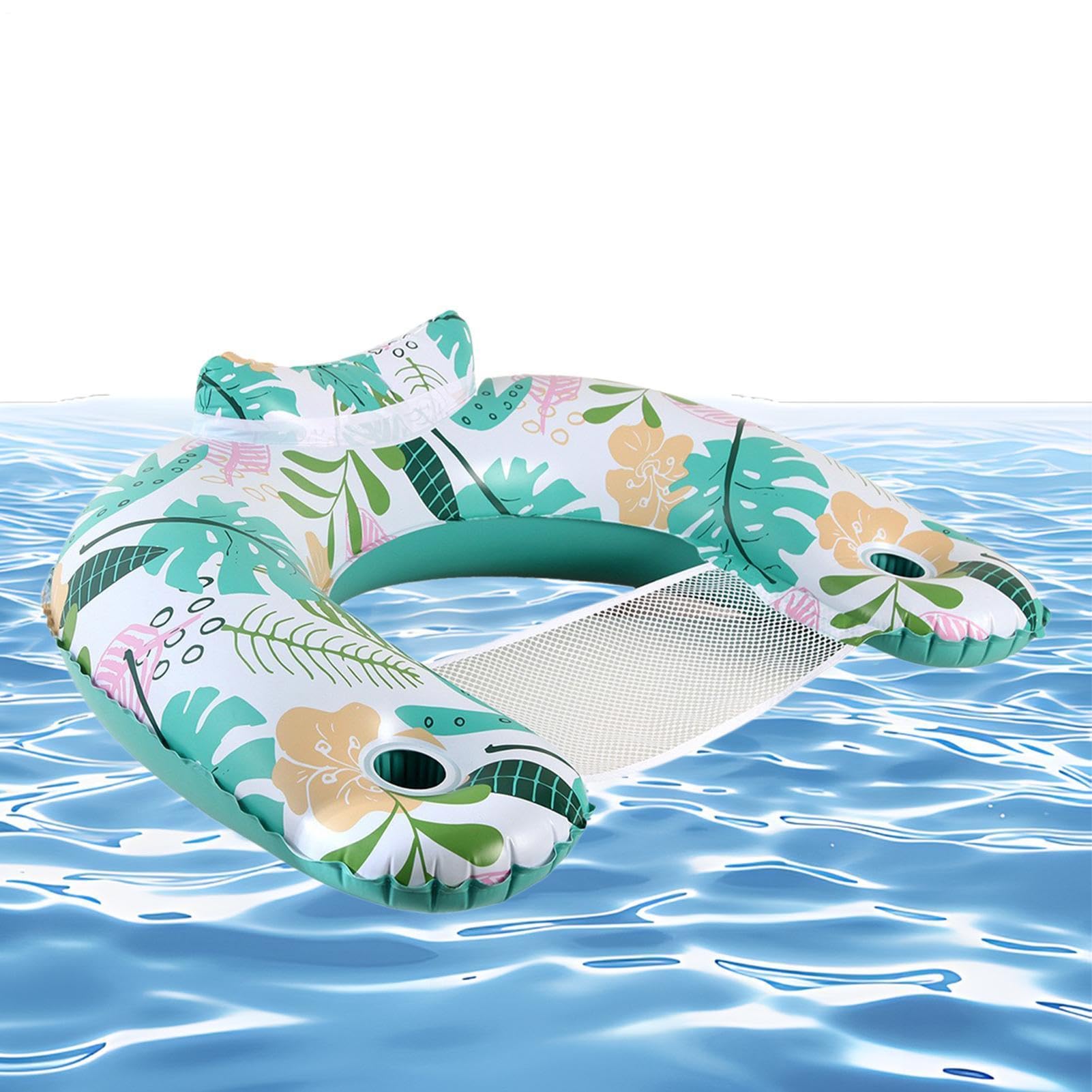 Galleggiante gonfiabile per piscina, in PVC, 90 x 75 cm