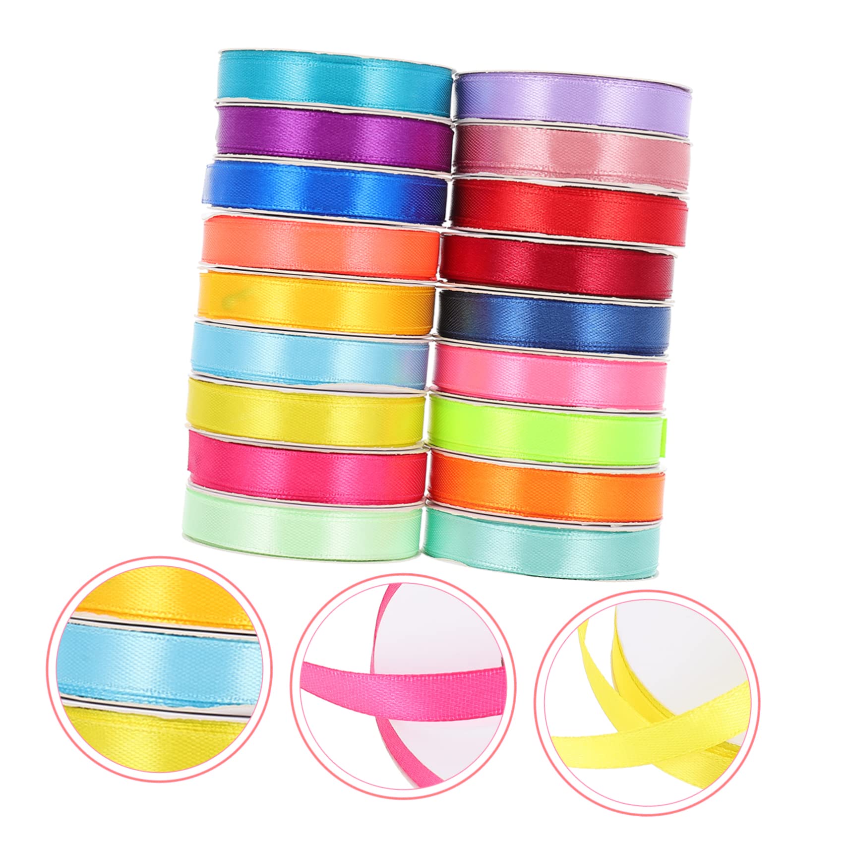 Lurrose 2 Set Di Nastri Artigianali in Raso Multiuso in Poliestere Per Confezioni Fiocchi Per Decorazioni Per Feste 18 * 2