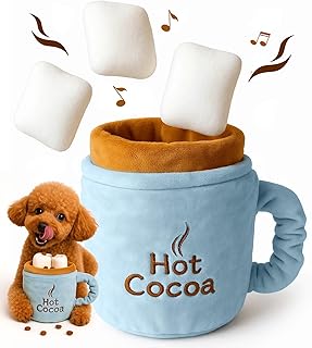 Swooflia Dog Puzzle Toy - Enrichment Squeaky Toys to Keep Them Busy, Teething Cleaning for Small Medium and Large Dogs Funny Crinkle Puppy Chew Toy for Treat Dispensing and Playing