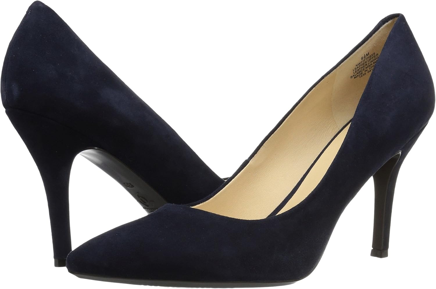 NINE WEST Fifth9X9 Navy Suede Pumps-W-8.5