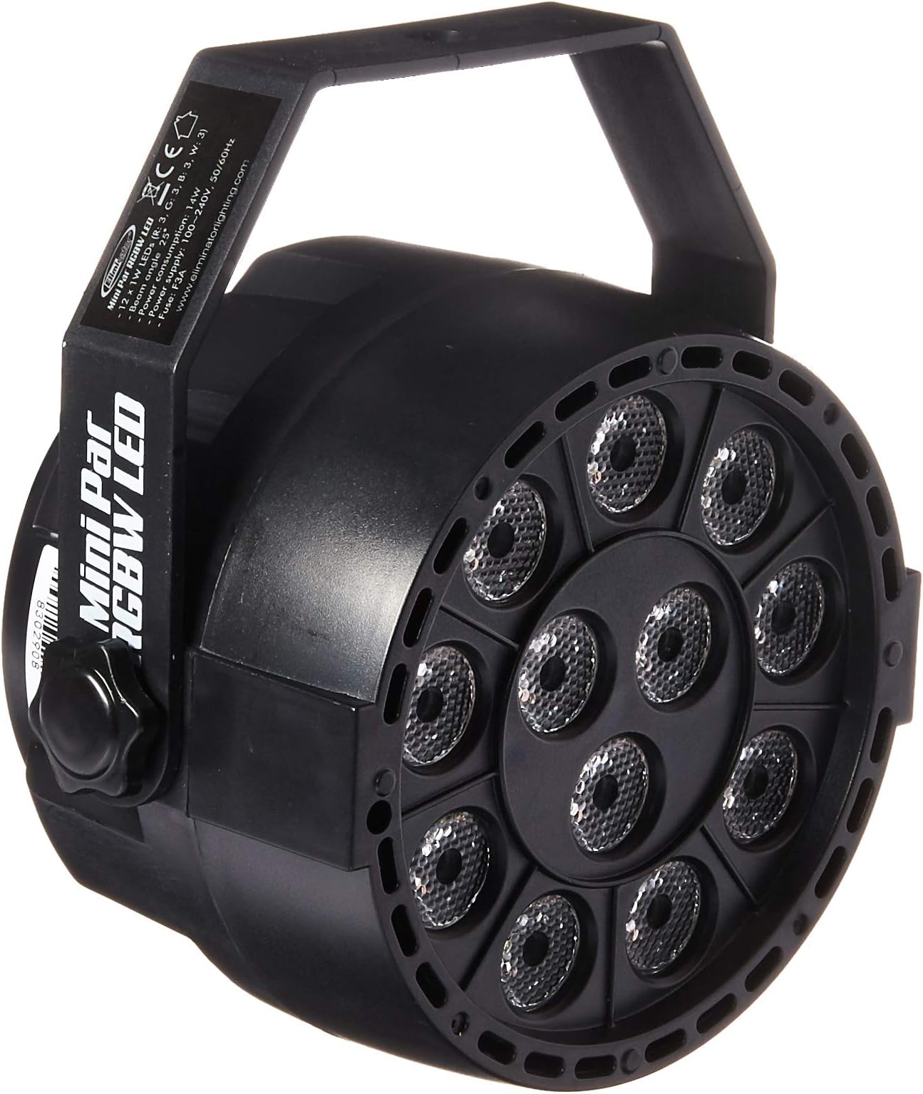 Eliminator Mini Par RGBW LED DMX Par Wash Light For DJ/Stage/Clubs/Bars/Events