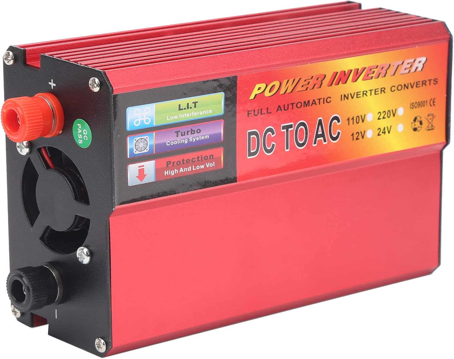 DC24V to AC110V USB Charging Port Digital Volatge Display