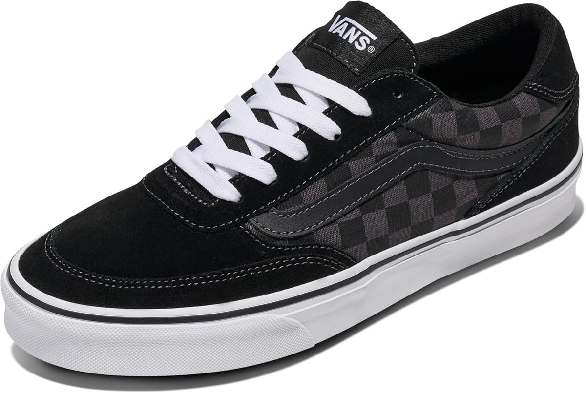 Amazon.com | Vans Men's Brooklyn LS Shoe | Low-Top Sneakers for Everyday Wear, Walking, Work & Fashion, Black Asphalt, 10 | Fashion Sneakers
