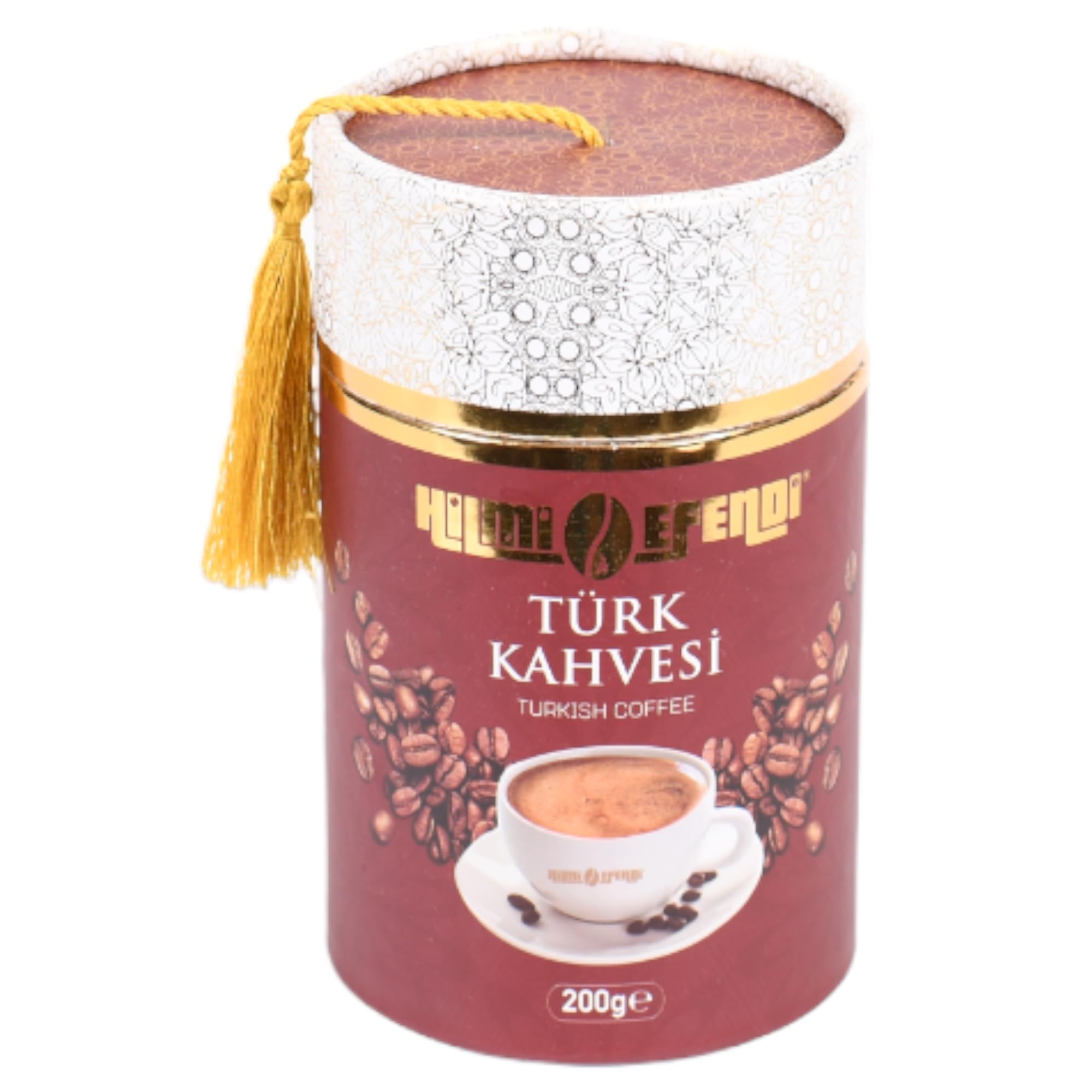 HILMI EFENDI - Turkish Coffee 200 Gr,Ground, Premium Ground Turkish Coffee,Traditional Turkish Coffee,200 g Gift Boxed Roasted Arabica Coffee