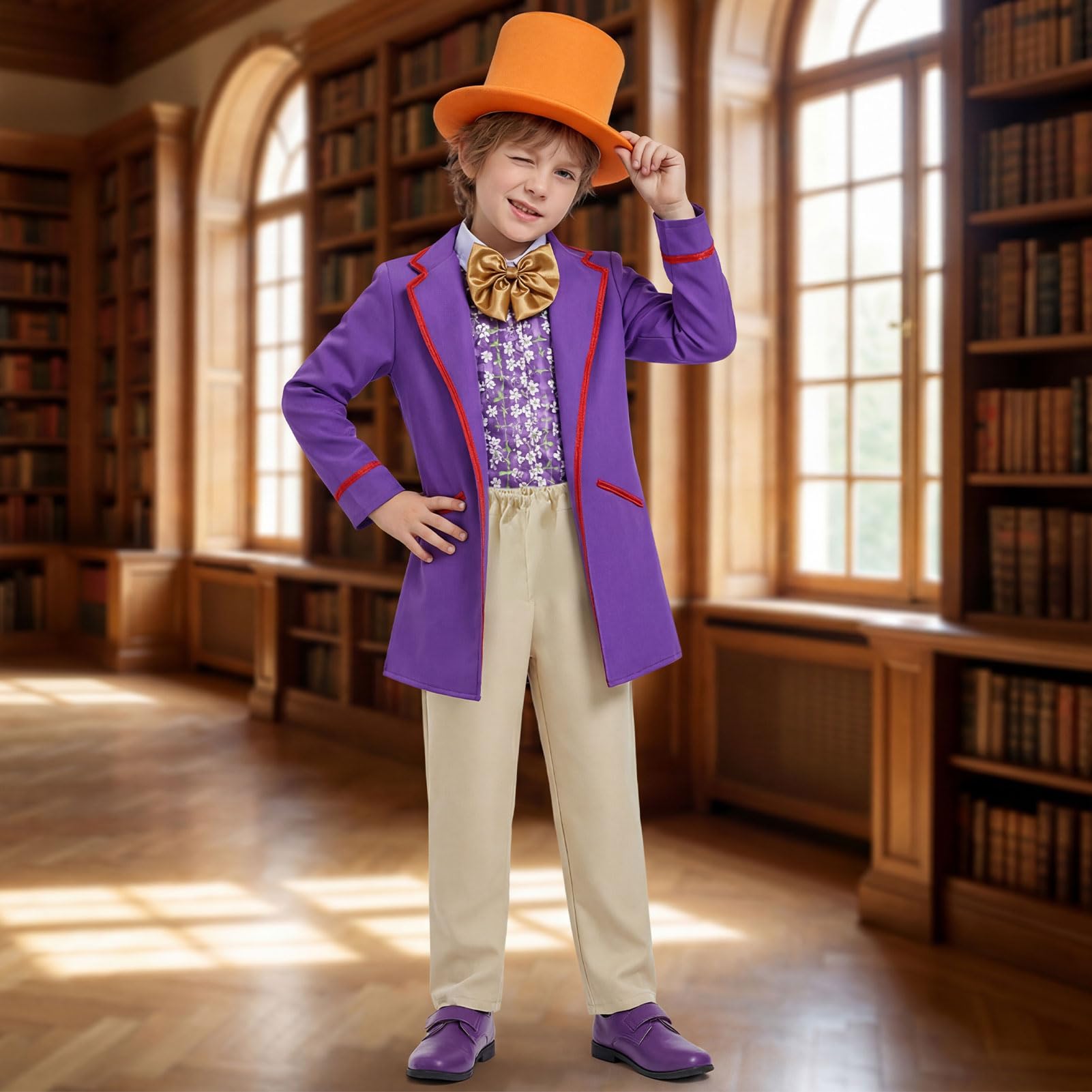 Crittygo Chocolate Factory Costume, World Book Day Costumes, Book Character Factory Workers Costume - Image 4