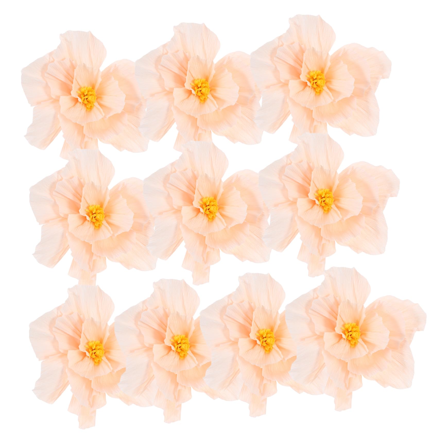 Sewroro 10pcs Tissue Paper Flowers: Giant Crepe Paper Flowers Hanging Decorations for Wedding and Party Supply Garden Decorations 25 Cm