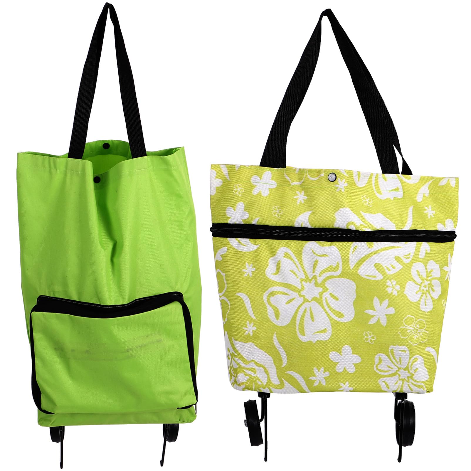 TOPBATHY Bolsas para Carrito de Compras con Ruedas Plegables 2 Unidades
