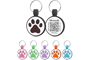 Personalized QR Code Byte Tag for Dogs, Silicone Pet ID Tag