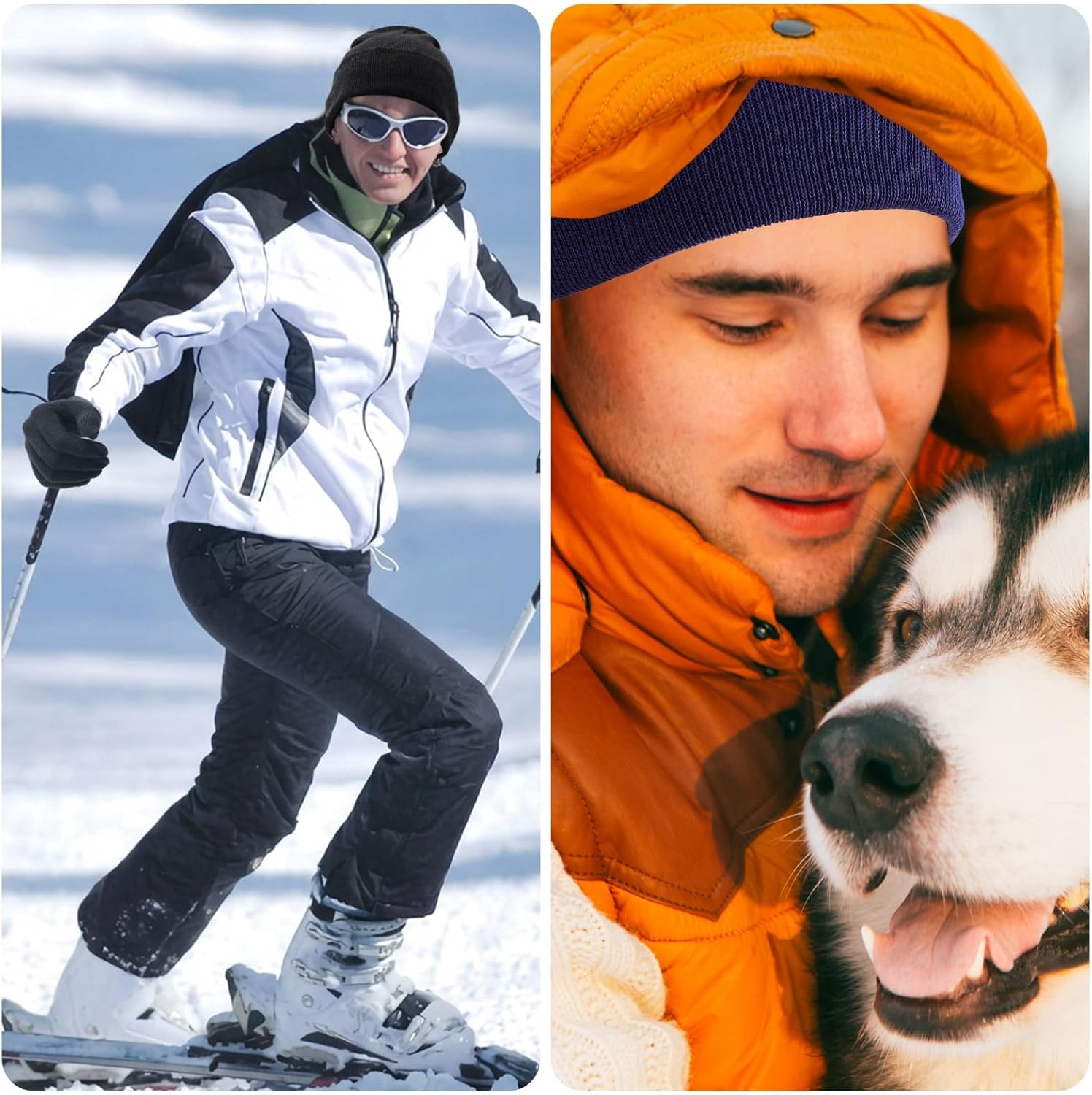 96 Pcs Winter Beanie Hat Gloves Bulk Homeless Gift Set with Neck Warmer Headband Ear Warmer for Men Women Unisex - Image 6