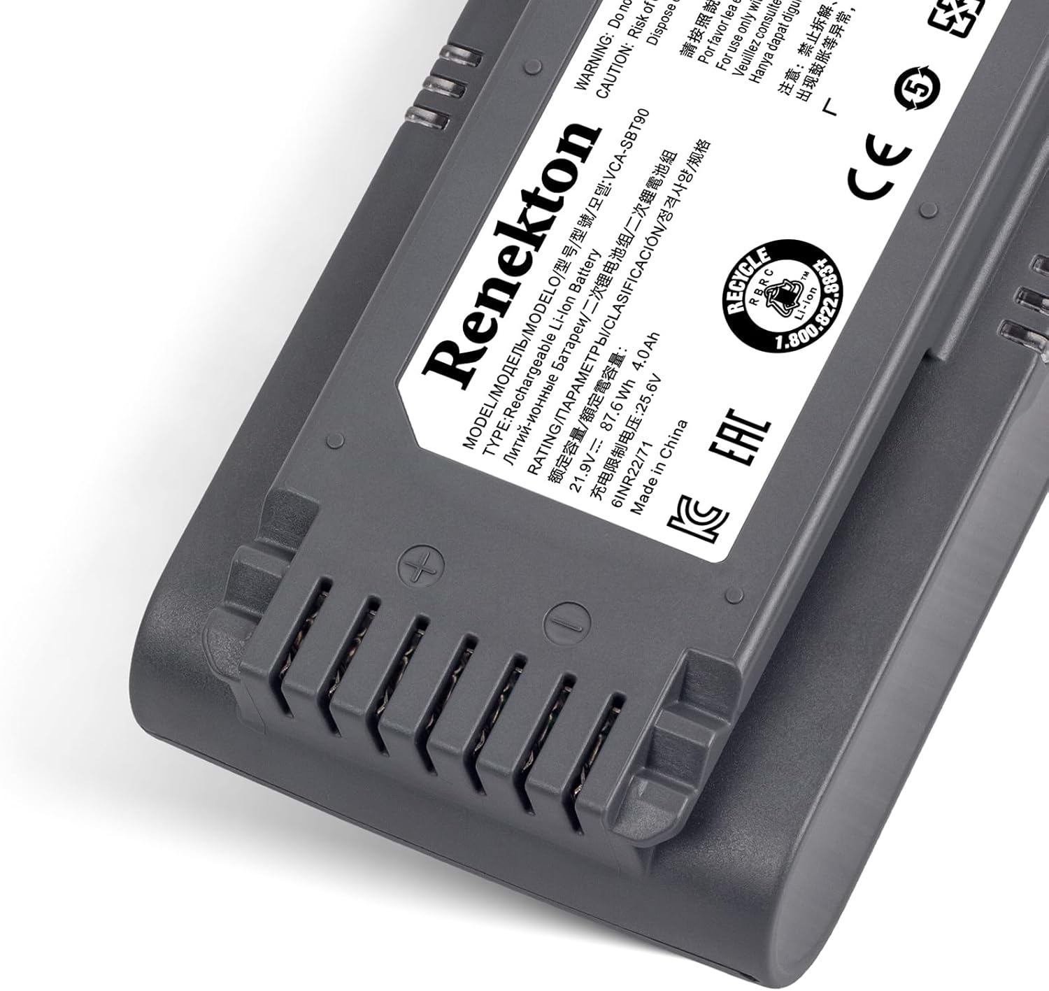 Renekton Cordless Stick Vacuum Cleaners Replacement Battery for Samsung Jet90 90+ Jet75/Jet75 pet VS9000 Battery,VCA-SBT90,VS20T7512N7,VS20R9074S2 VS20T7551P5 VS20R9078S2,Grey