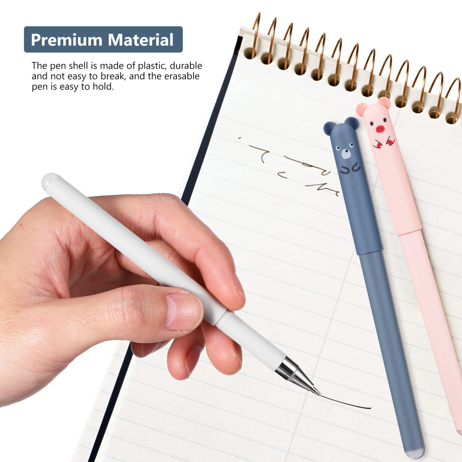 5 Ensembles Stylo À Bille Effaçable Stylos Effaçables Erasable Pen Stylo De Dessin Animé Marqueurs s Stylo Pour Enfant Faveurs De Fête 8 Pièces * 5