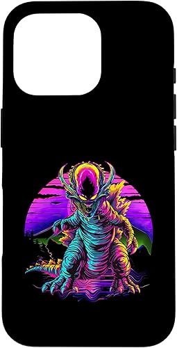 Miniatura 19 de iPhone 14 Retro Funny streetwear Synthwave 80s 90s spacezilla alien Case
