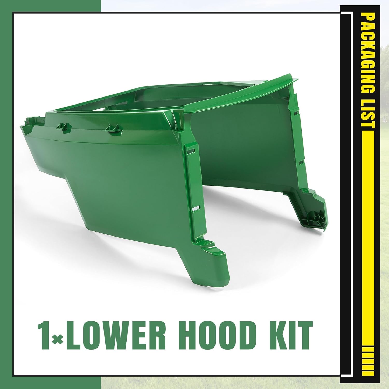 ECOTRIC Lower Hood Kit Compatible with John Deere LX172 LX173 LX176 LX178 LX186 LX188 GT242 GT262 GT275 Replace for part number AM117724