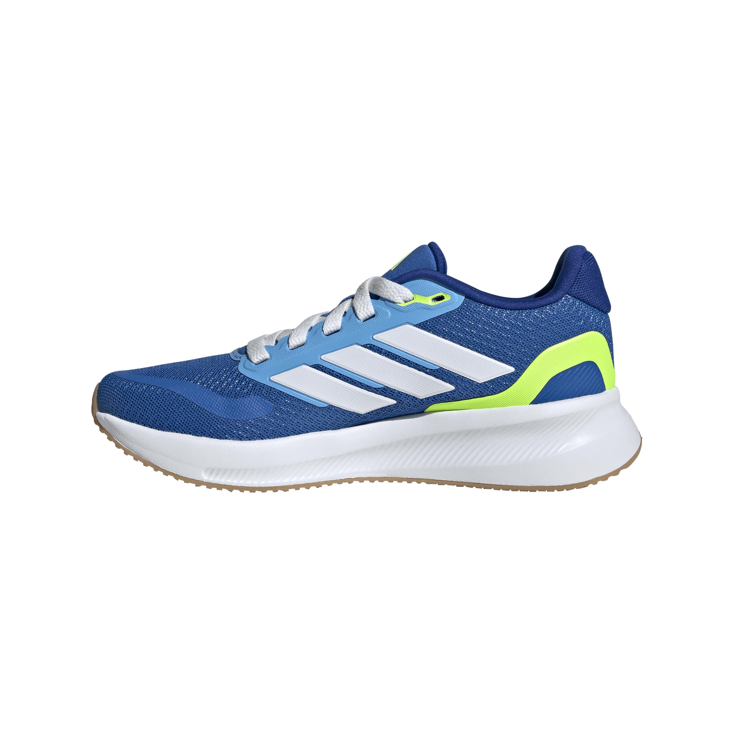 adidas Unisex Kids RUNFALCON 5 Shoes Junior, Bright Royal/FTWR White/Lucid Lemon, 6.5 UK