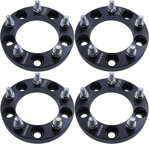 4 espaciadores de rueda de 1 pulgada (0.984 in) de 5 x 5.5 (5 x 139.7) con pernos de 12 x 1.25 para Geo Tracker, compatible con Suzuki Samurai