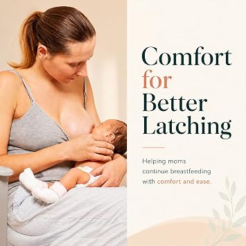 Nipple Shields for Breastfeeding, Nippleshield, 100% Food-Grade Silicone, Gentle & Soft for Nursing Moms, BPA/BPS-Free, Includes Carry Case, 13mm, 2 Count
