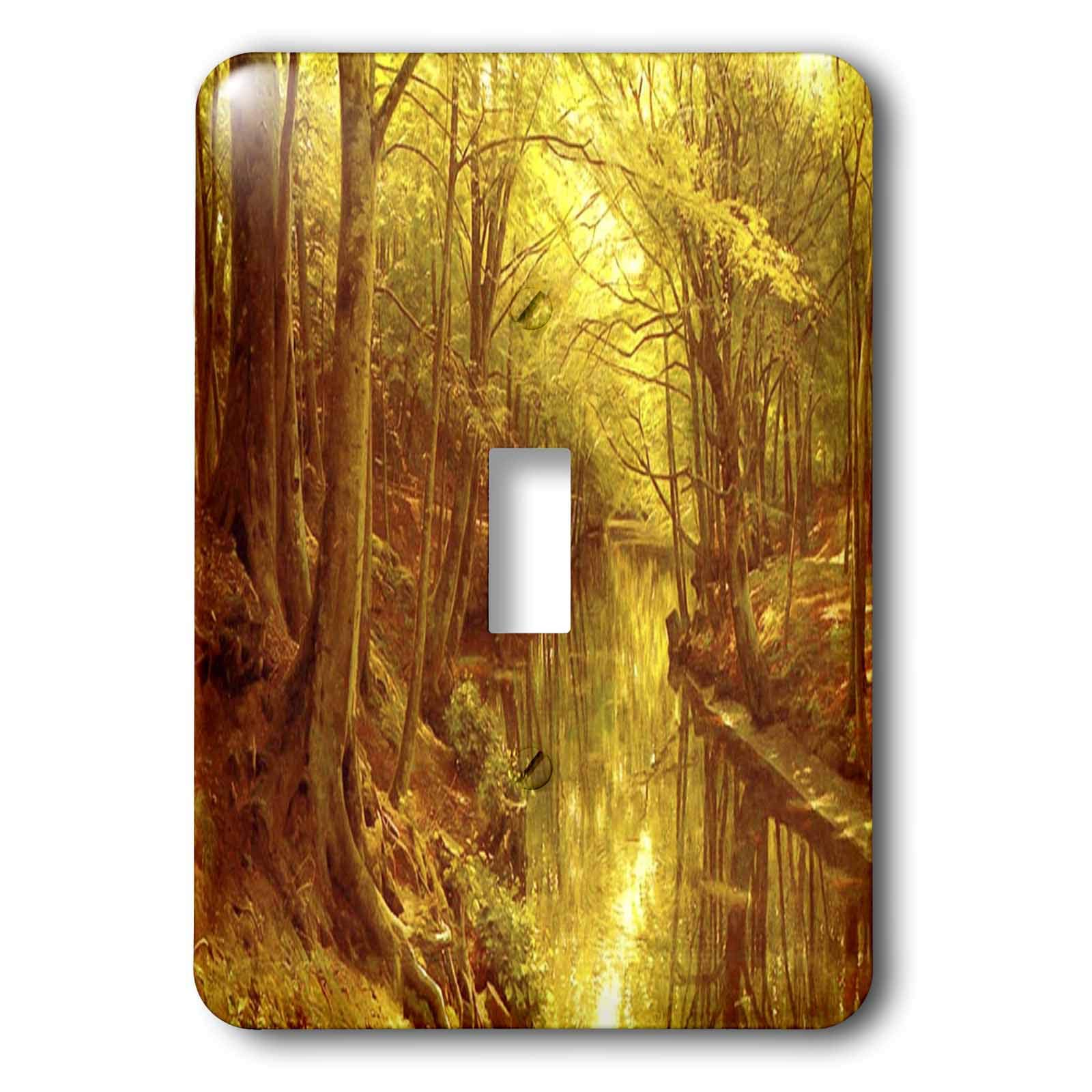 Interrupteur à baïonnette Golden Forest 3dRose d'exception