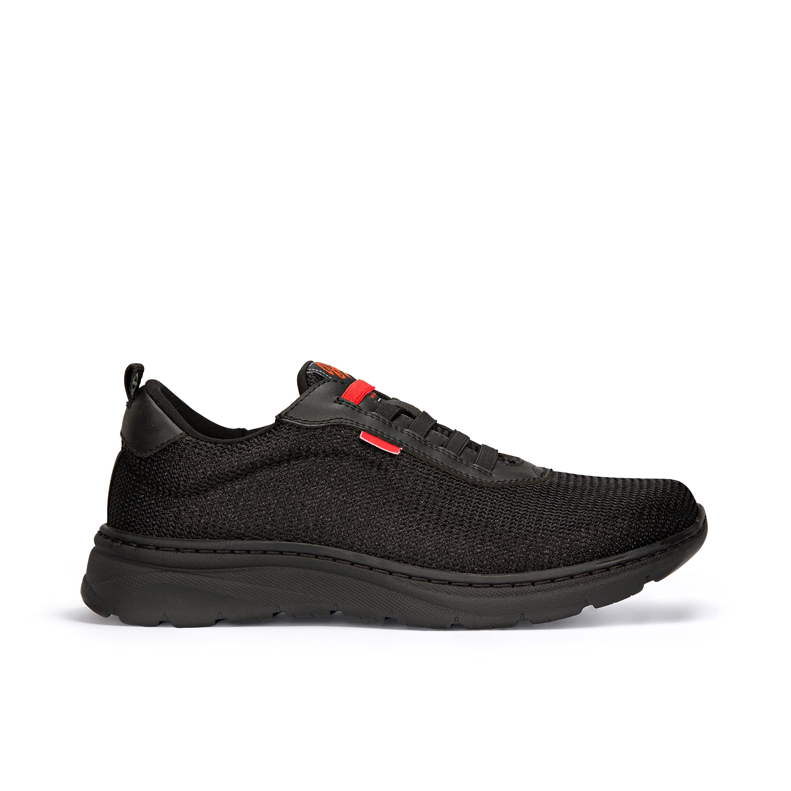DIAN Alicante Zapatilla de Trabajo para Sanidad y Hostelería, Plantilla Acolchada y Suela Antideslizante, Material Textil Transpirable y Repelente a Líquidos, Unisex Adulto, Negro, 42 EU