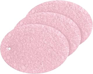 Coikll Pink Solid Color Kitchen Sponges Cleaning Odor Free Non Scratch Dish Sponge for Cleaning Dishes Bathroom - 3 PCS
