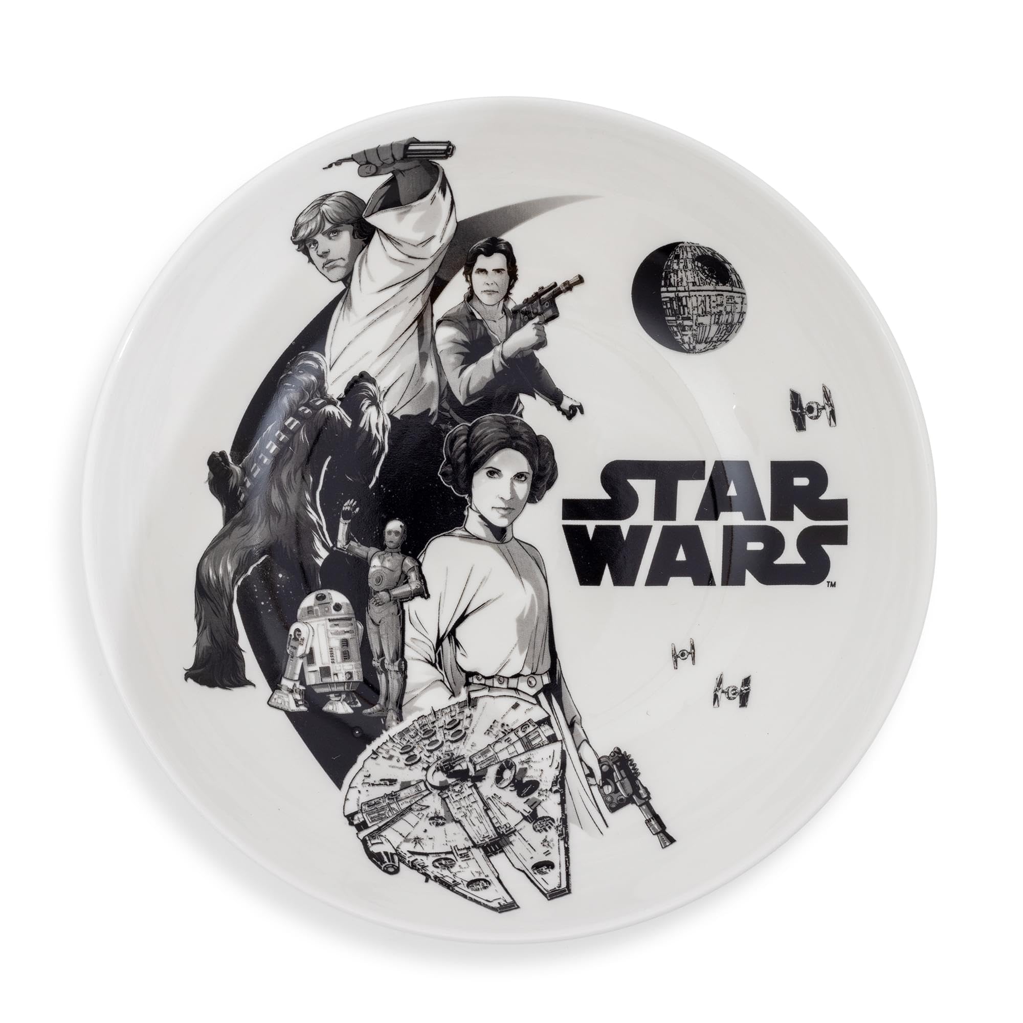 Amazon.com | STAR WARS Collage 9-Inch Large Ceramic Coupe Dinner