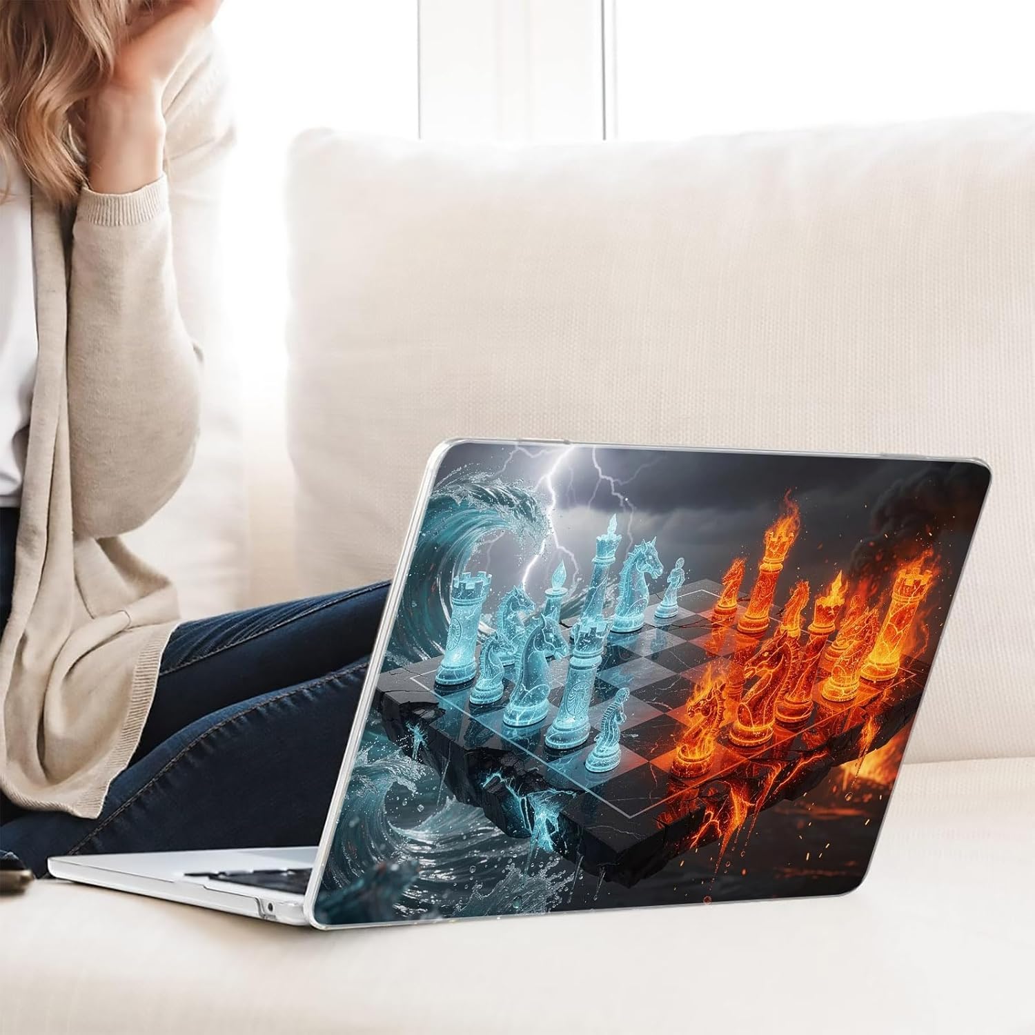 Compatible with MacBook Neo 13-inch, Hard Shell Case with Keyboard Cover and Screen Protector (A3404 A18 Pro chip, 2026 Release) - Chess MC22219