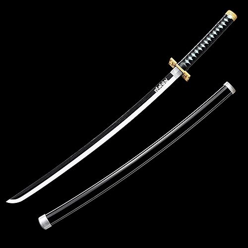 Vista 47 de ziqing Espada samurái de anime hecha a mano, espada Agatsuma Zenitsu, espada Kamado Tanjirou, espada Rengoku Kyoujurou de 41 pulgadas, varios