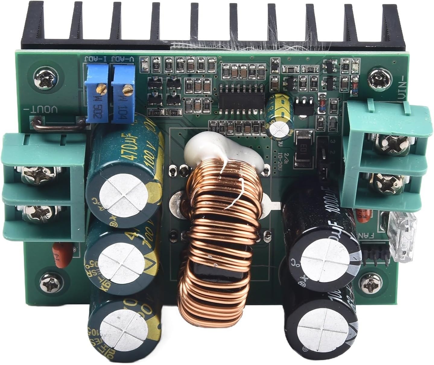 Top View of CRIDENG 1200W 20A DC Boost Converter Power Module