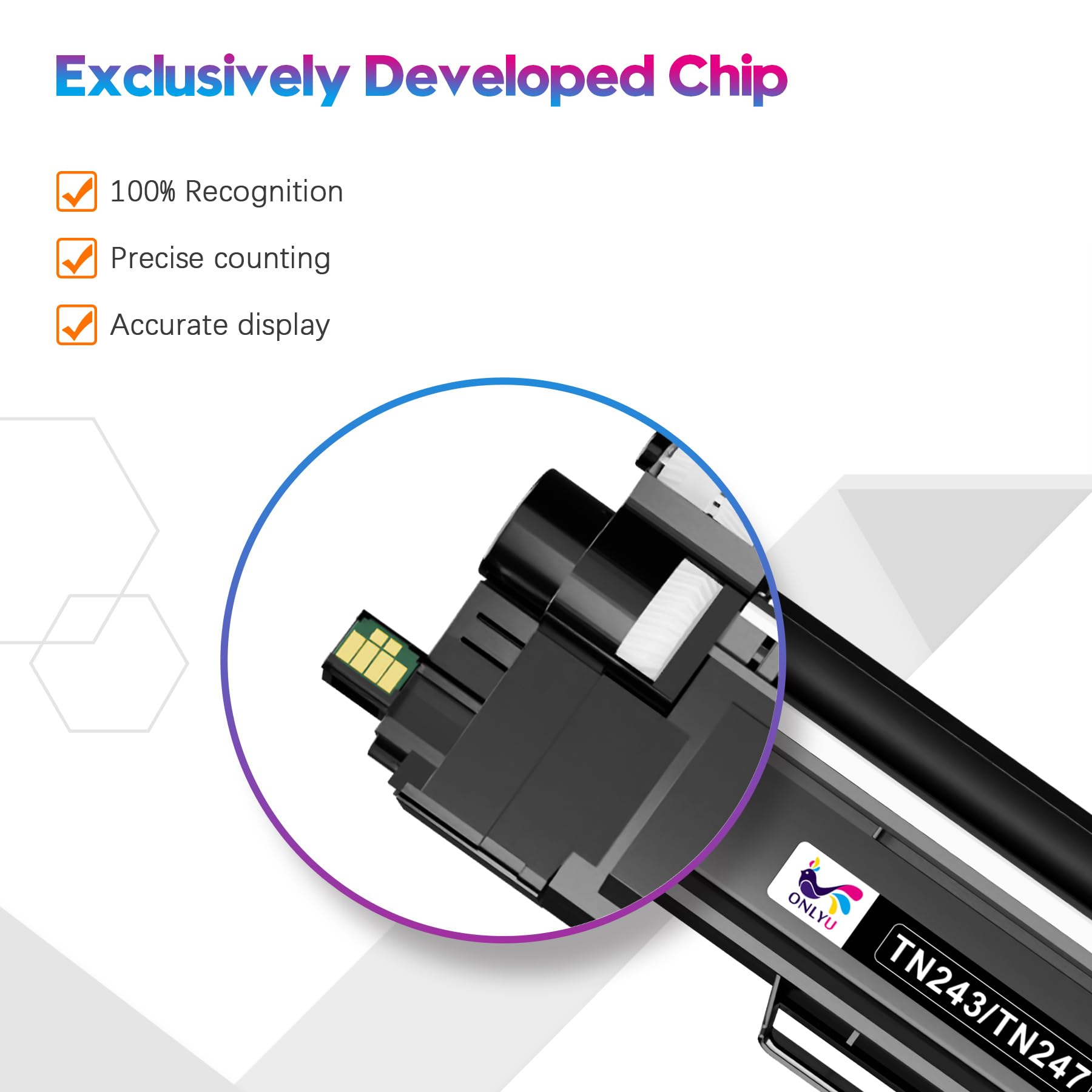 ONLYU TN247 TN243CMYK Compatibile per Toner Brother DCP-L3550CDW Brother TN-243CMYK Cartuccia Toner Brother MFC l3730CDN DCP L3550CDW MFC-L3770CW MFC-L3750CDW HL-L3230CDW HL-L3210CW (confezione da 5)