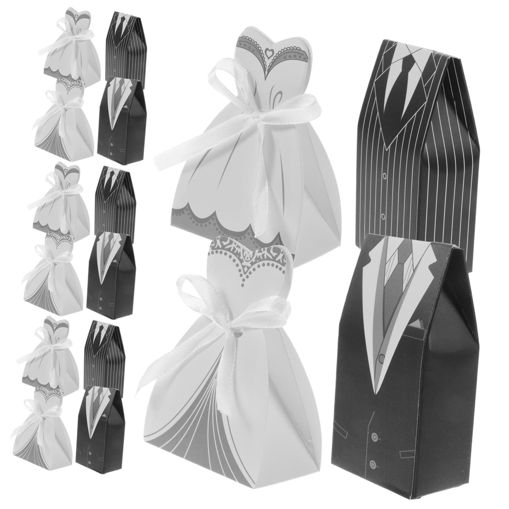 100pezzi Scatoline Portaconfetti Per Matrimoni Da Eleganti Contenitori Per Dolci e Regali Per Ospiti Per Feste e Cerimonie Stile Classico Con Design Raffinato