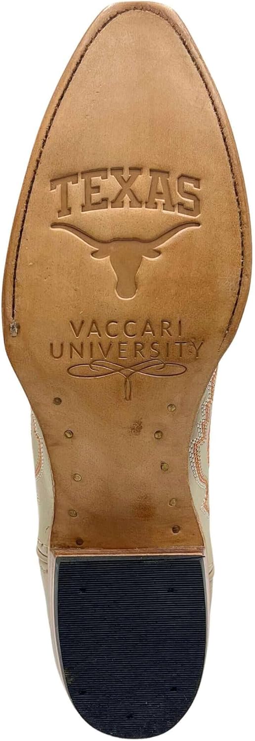 Vaccari Women's Naomi Genuine Leather NCAA League Embroidery Snip Toe Cowgirl Boots