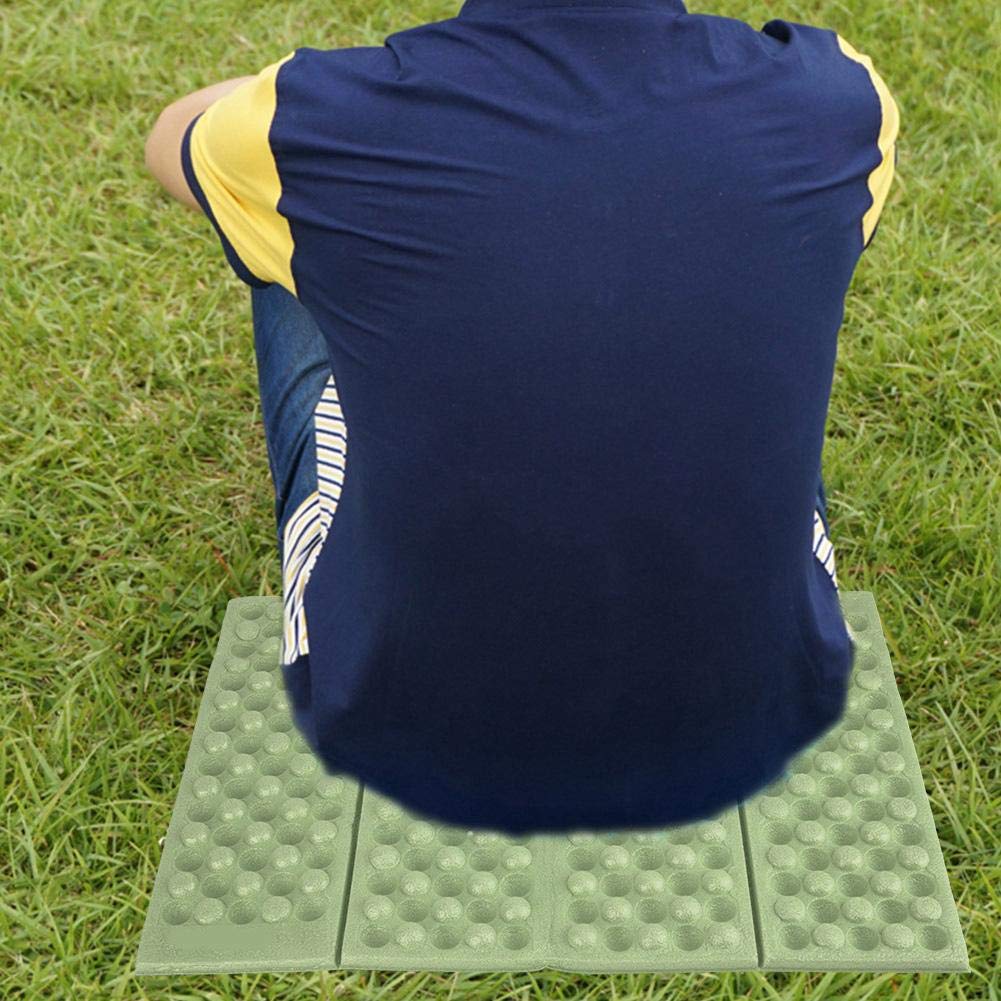 Foam sit pad, portable XPE material hiking pad, outdoor travel for mountaineers for pinic(Green+black)