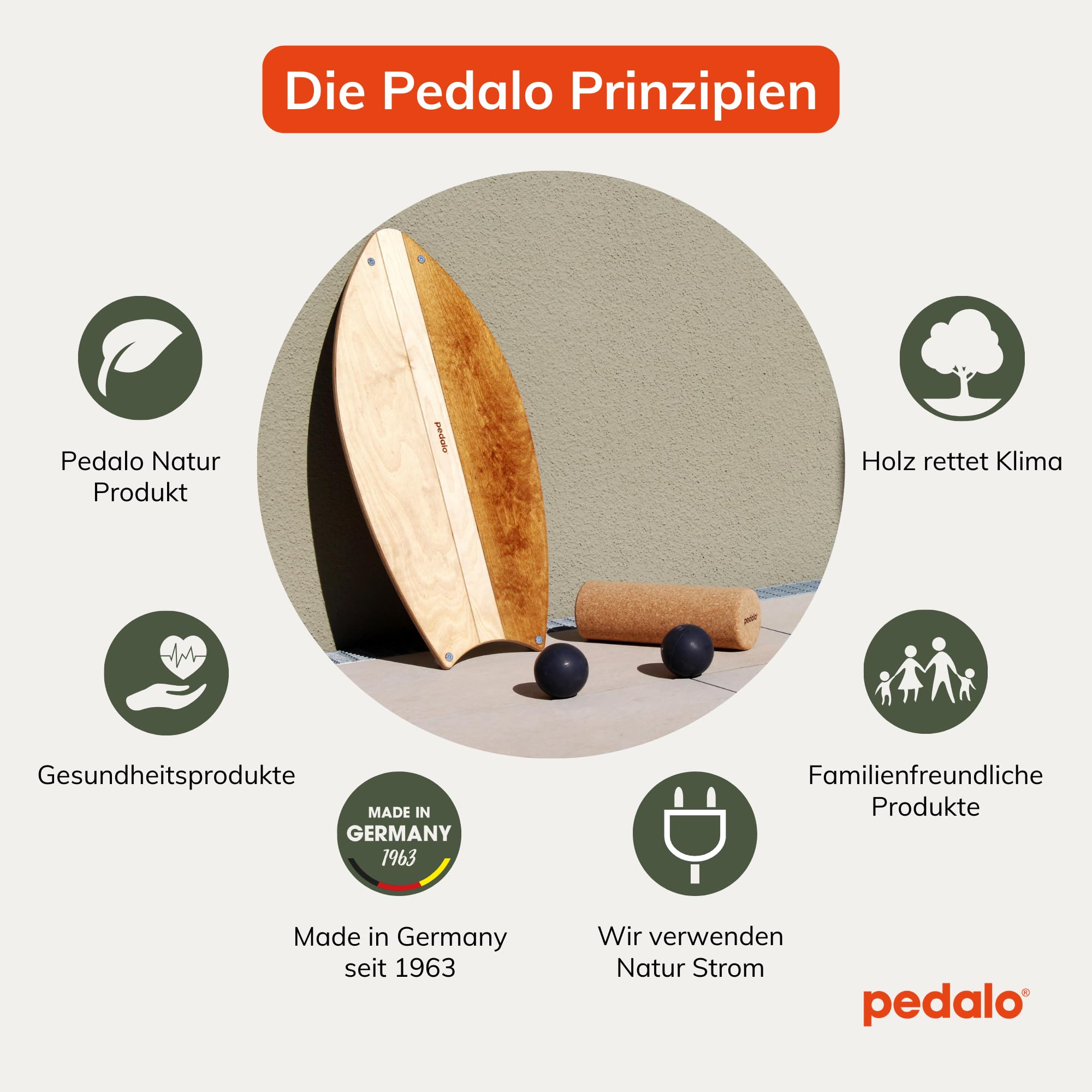 Pedalo® Balance-Board Triple I Surfen I Skaten I Balance I Koordination I Training