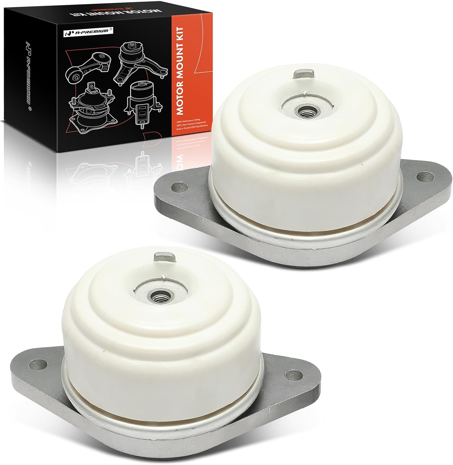 A-Premium Engine Motor and Transmission Mount Kit Compatible with Mercedes-Benz C300 2008-2012, C350 2008-2011, GLK350 2010-2012, 3.0L 3.5L, AWD, 2-PC Set, Replace # 2042401517, 2010-594175