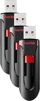 SanDisk 128GB Cruzer Glide USB 2.0 Flash Drive - SDCZ60-128G-B35 (Pack of 3)