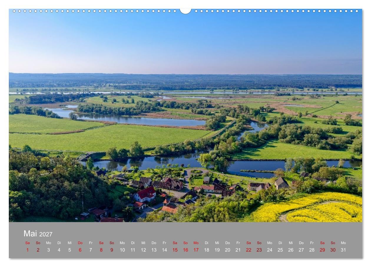 CALVENDO · Nationalpark Unteres Odertal (Kalender 2027) | DIN A2 Querformat · Wandkalender · Weite Landschaften und Übersichten im Odertal
