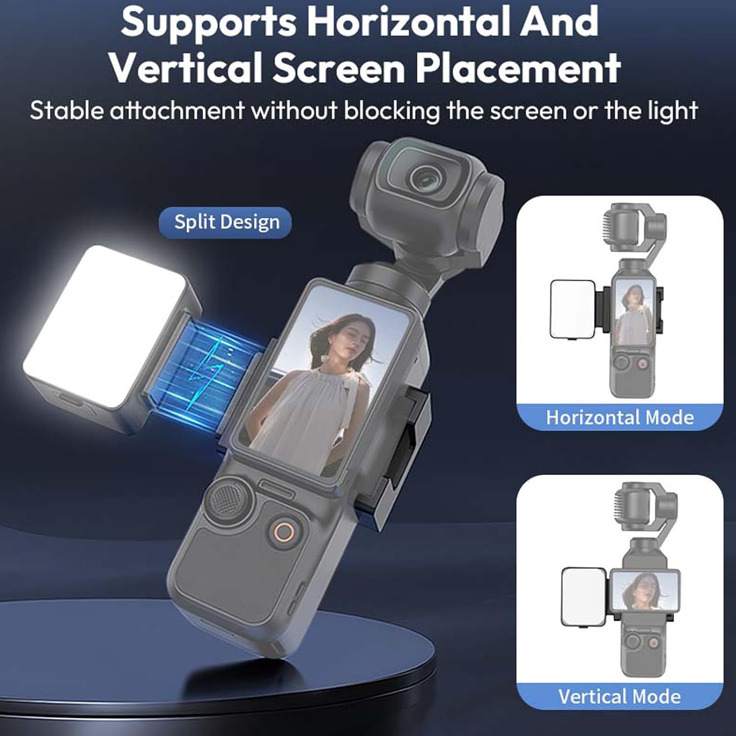 ULANZI LM001 Magnetic Fill Light for DJI Osmo Pocket 4/3/Xtra Muse, 2W 5800K LED Light with CRI ≥95, 500mAh USB C Rechargeable, IPX4 Waterproof, 3-Level Brightness, for Vlog & Outdoor
