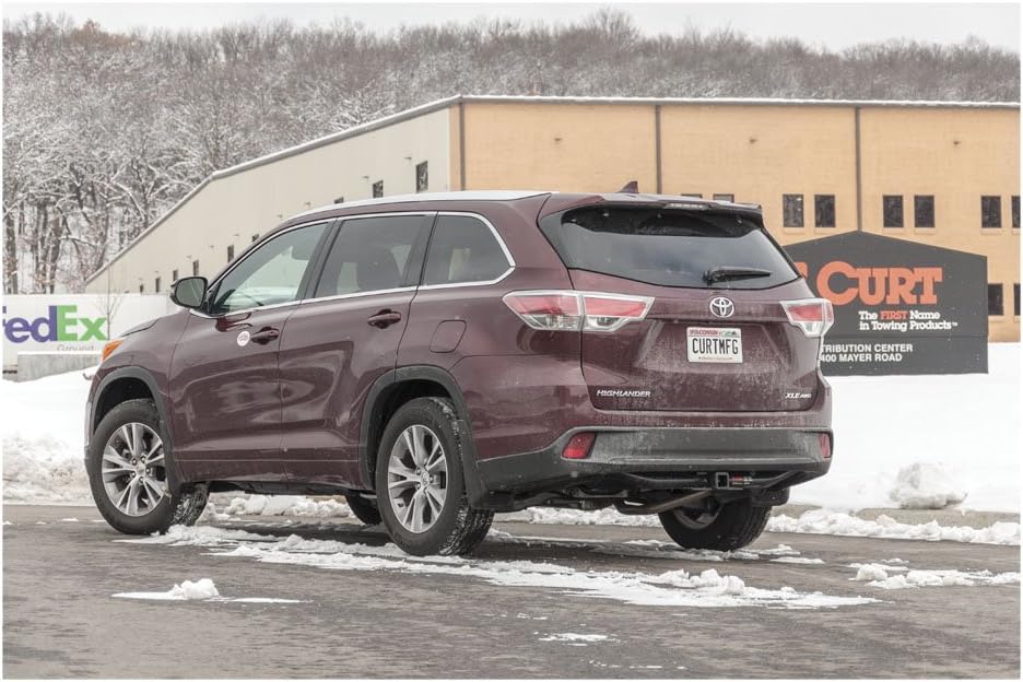CURT Class 3 Trailer Hitch Bundle with Wiring for 2014-2016 Toyota Highlander - 13200 & 56217