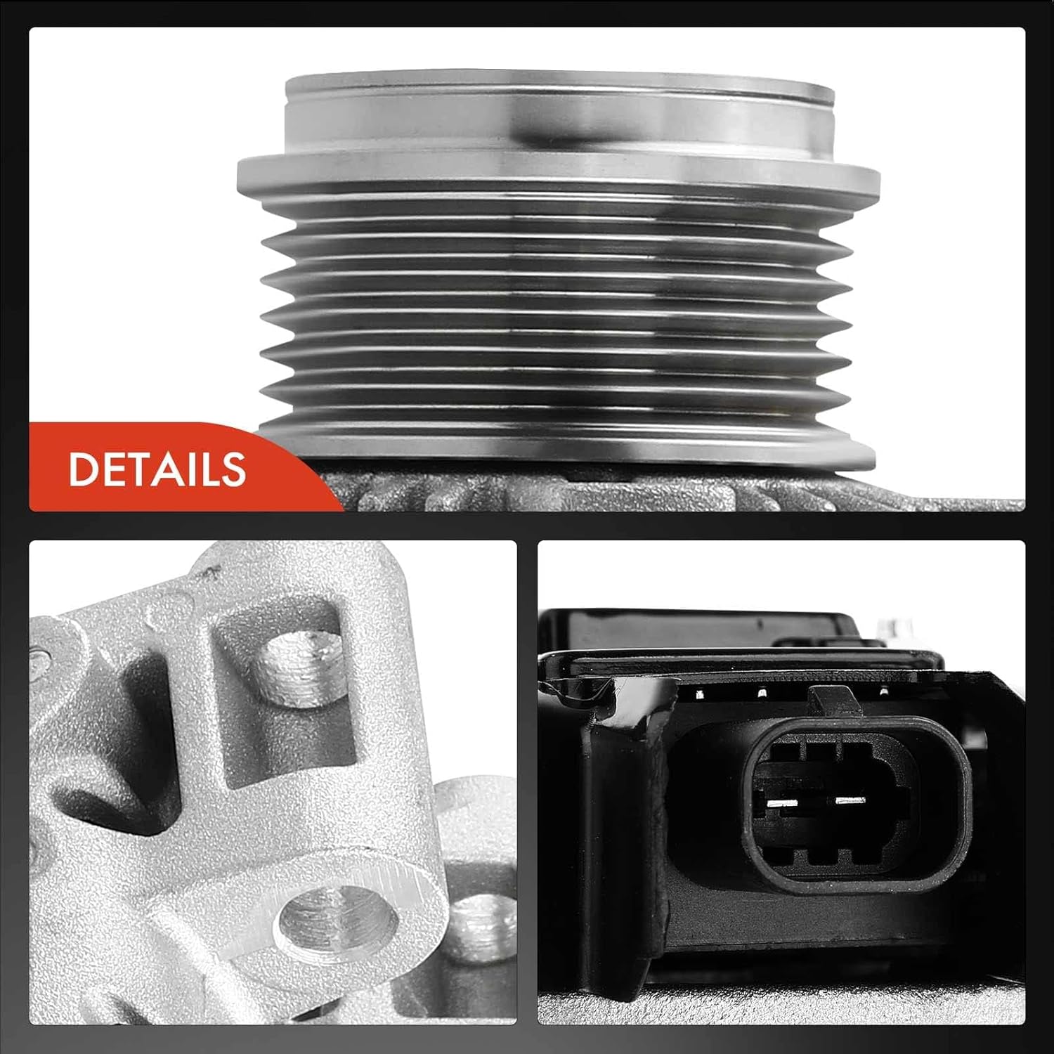 A-Premium Alternator Compatible with Chevrolet Traverse 2009-2017 & GMC Acadia 2007-2016 & Buick Enclave 2008-2017 & Saturn Outlook, 3.6L, 12V 170A CW, Replace# 23105717, 25815839, 1042106310