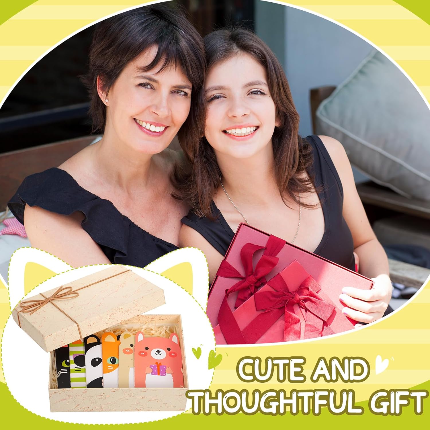 Yexiya 36 Packs Mini Notebooks for Kids Small Cute Notebooks Bulk Cartoon Cat Panda Themed Party Favors for Christmas Classroom Prizes Gift(Classic Styles) - Image 3