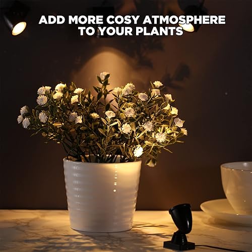 Miniatura 4 de Roowest Mini focos LED para interiores, mini luces de pantalla, cable accesorio para decoración de casa de pueblo de Navidad, lámpara de