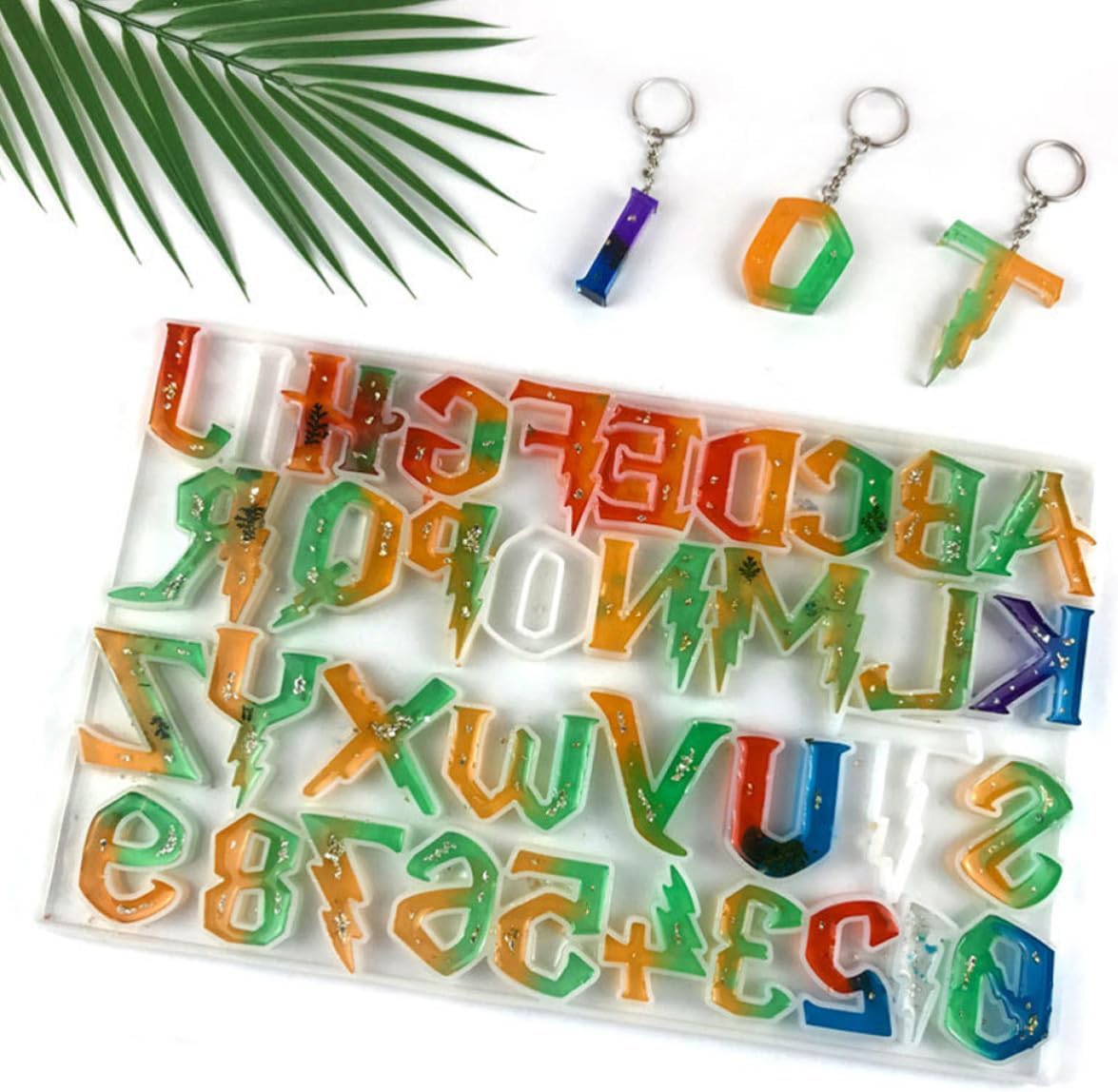 Silicone Alphabet Mold for Resin Casting, Pendant Craft DIY