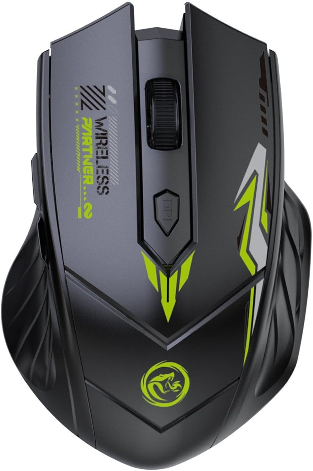 Wireless Office eat Chicken Mute e-Sports Luminous Game Bluetooth Mouse (Black-2.4G+BT)
