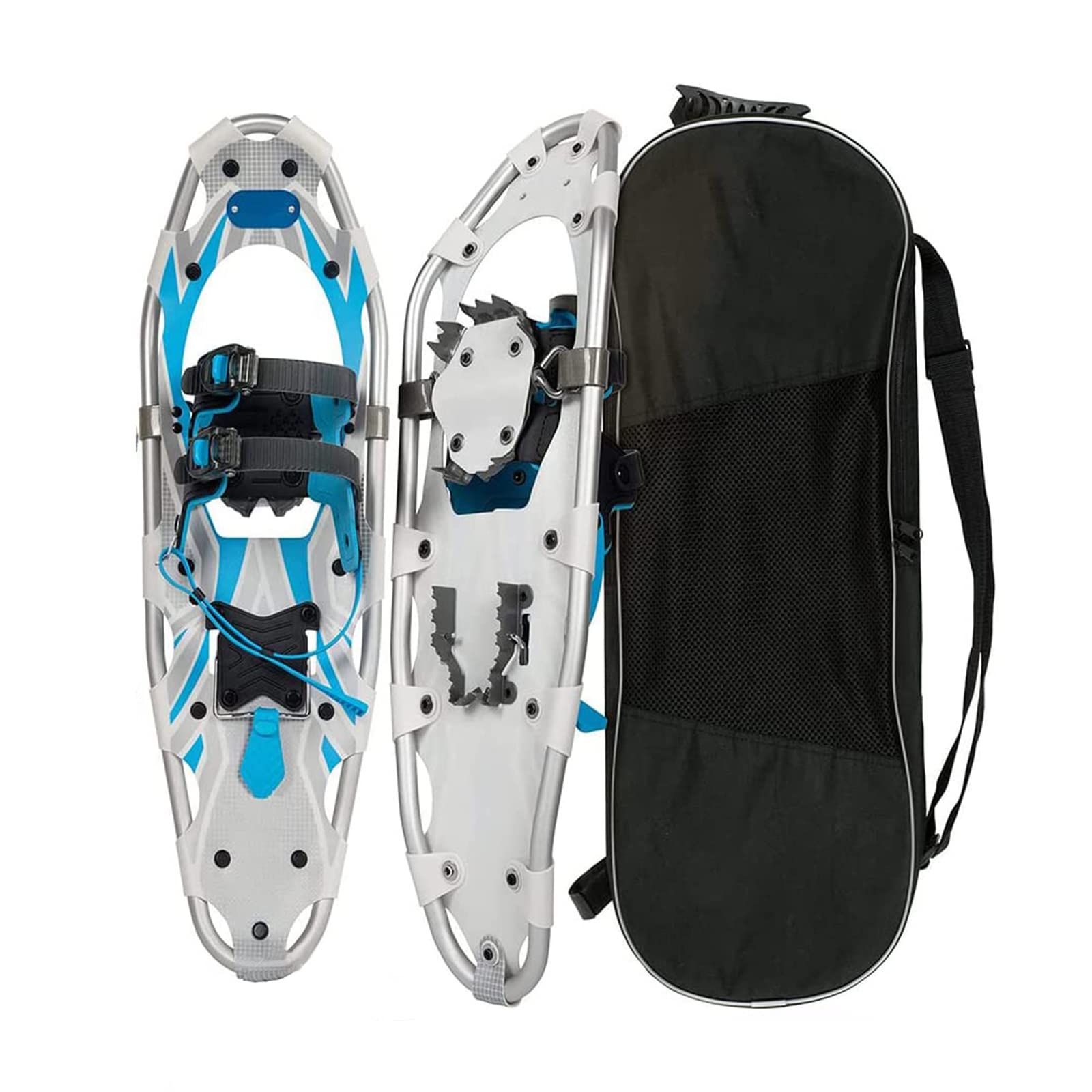 Raquettes À Neige en Alliage D'aluminium Léger,Raquettes À Neige Tout Terrain,avec des Fixations À Cliquet Réglables,Raquettes À Neige pour Hommes Et Femmes,avec Sac De Transport,30 inch