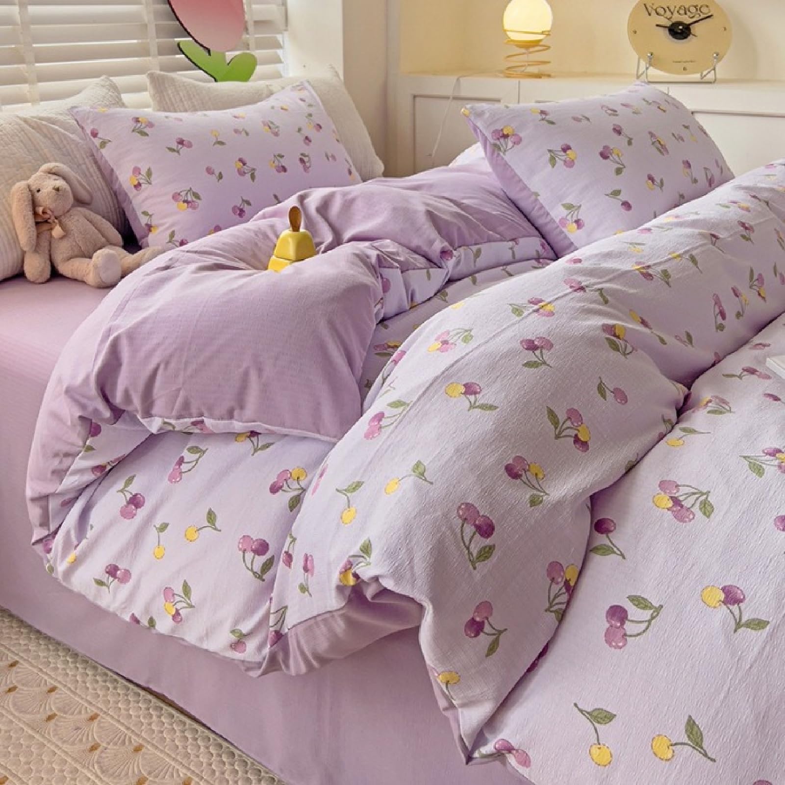 Parure de lit 4 pièces avec housse de couette pour lit 1.2M