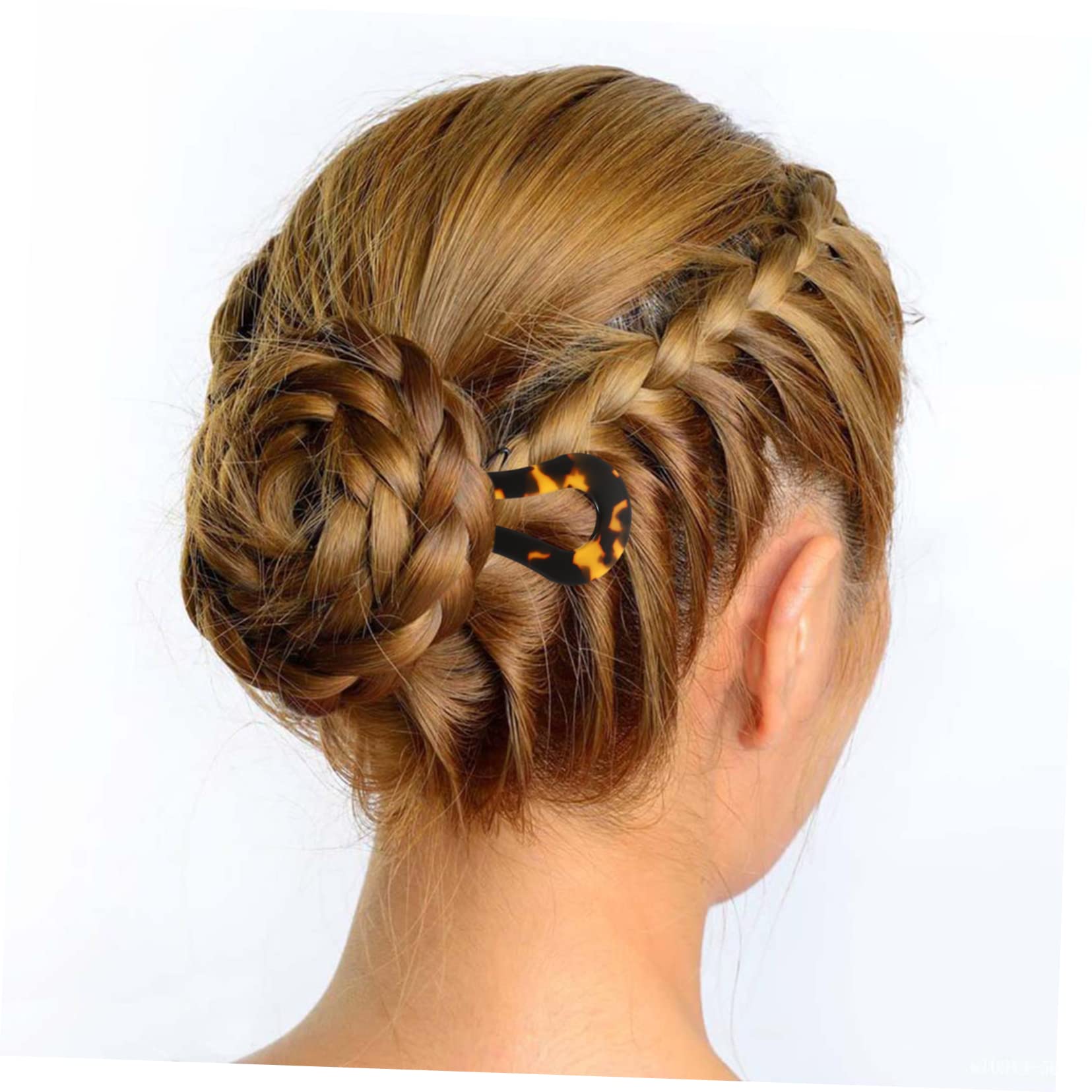 FRCOLOR 5 Set Di Eleganti Fermagli Per Chignon A Forma Di Francese Per Occasioni Formali E Casual 2 Pezzi * 5