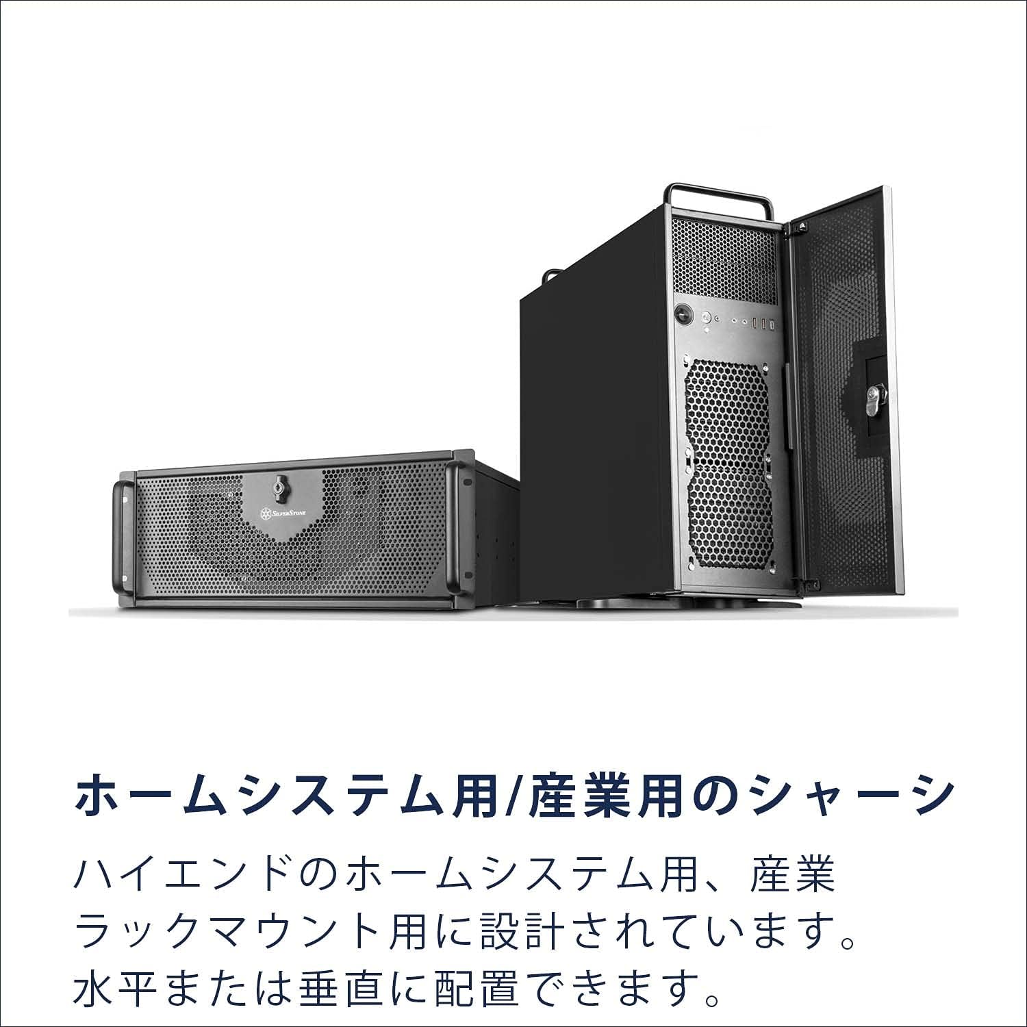 Silver Stone SST-RM42-502 Rackmount Series 2-Way Case Workstation Case 4U Rackmount Server Chassis