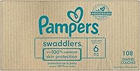 Vista 197 de Pañales Pampers Swaddlers, Talla 7 (11.8-22.7 kg), 70 unidades, absorbentes, mantiene al bebé seco y cómodo, pañal desechable seguro para la piel