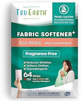 - Fabric Softener Strips for Washing Machine, Alternative to Fabric Softener Liquid and Pods, Unscented Fragrance Free, Up to 128 Loads Per 64-Count