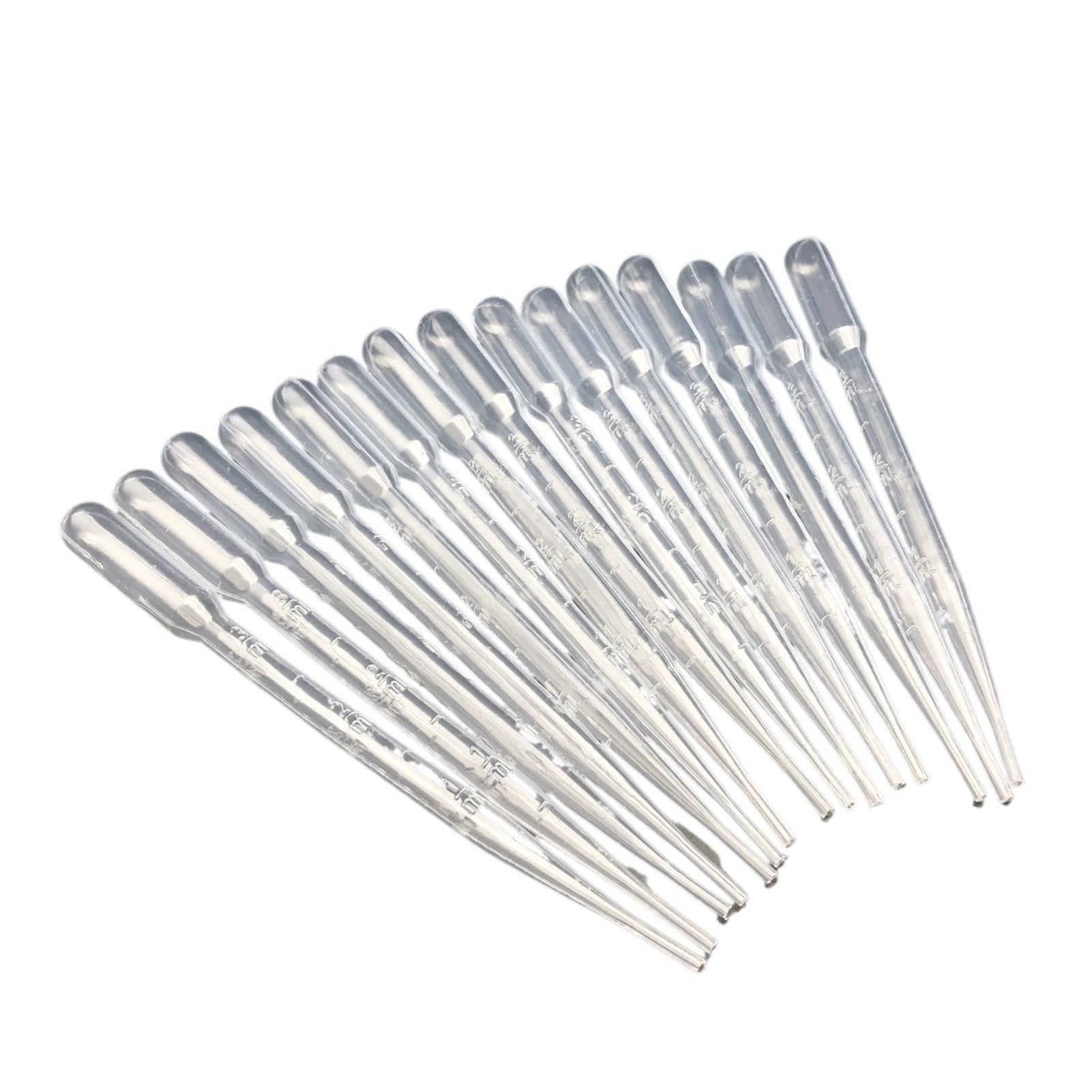 200 pipetas de plástico de laboratorio de 0,2 ml, 0,5 ml, 1 ml, 2 ml, 3 ml, 3 ml-L, 5 ml, 10 ml, gotero de transferencia for experimentos escolares(10ml)