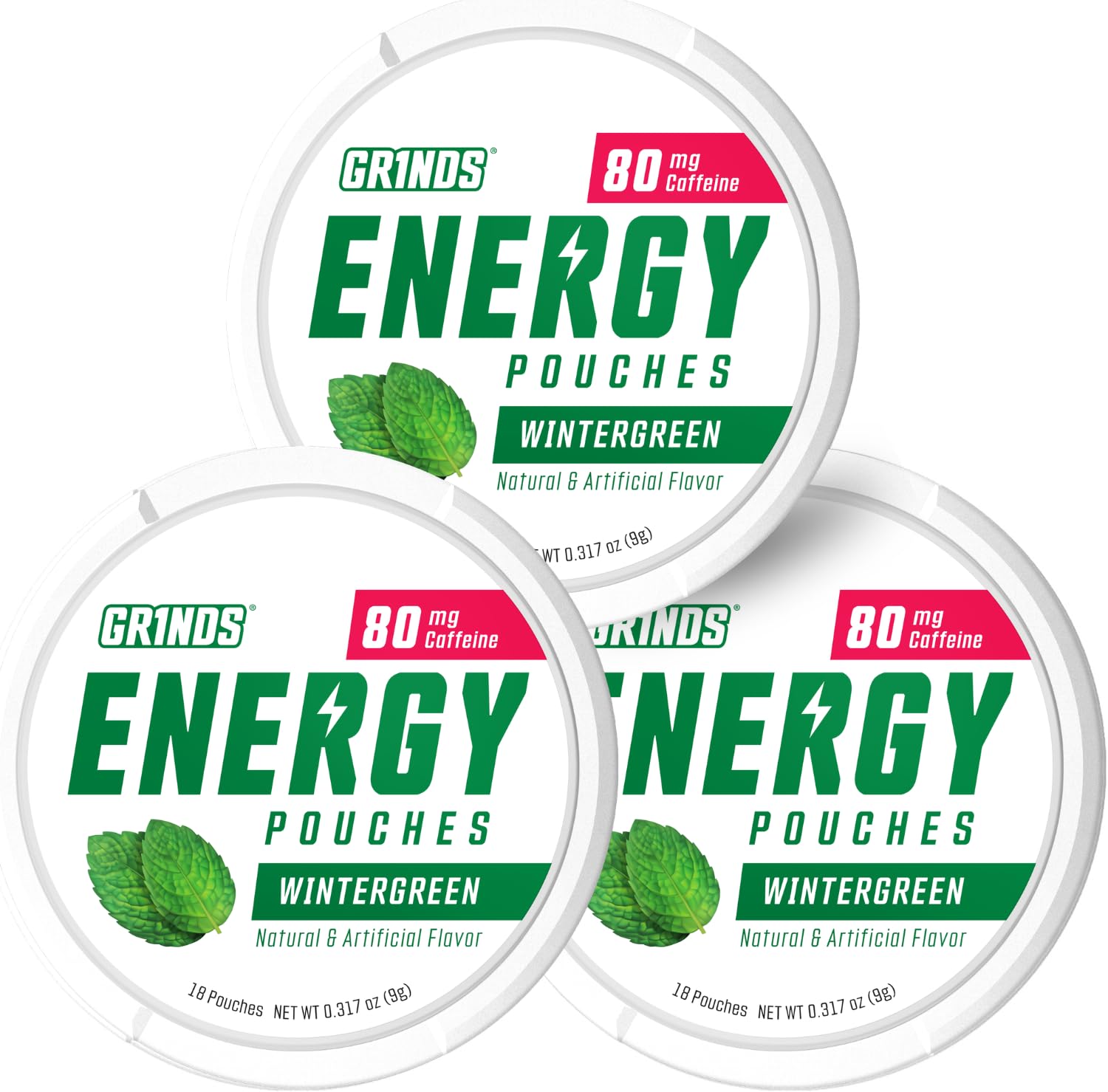 GRINDS Energy Pouches Sampler, Wintergreen, White Peach, Sour Apple, 3 Cans — Amazon image 21